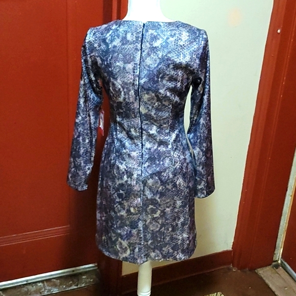 VINCE CAMUTO SILVER SEQUIN DRESS SIZE 4 - Picture 5 of 15